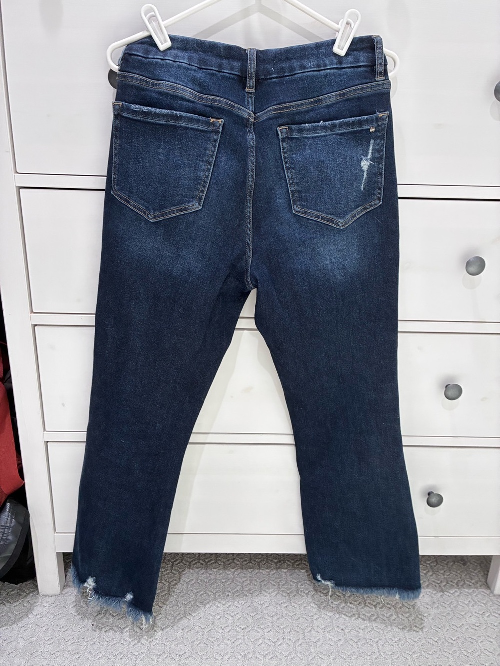 When in Rome Kick Flare Crop Mica Jeans (Dark Wash) - Picture 4 of 9